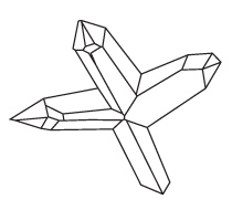 Line drawing of a geometric, stylized bird in flight, resembling an origami crane.