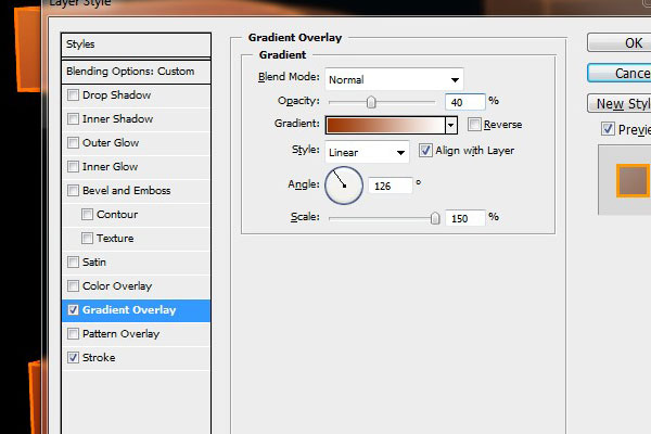 Edit the Gradient Overlays