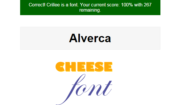 Cheese or Font