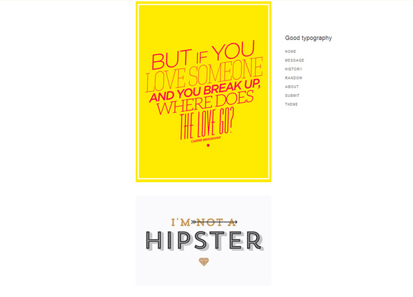 Typography Inspiration Website: Good Typography