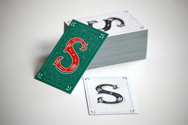 Beautiful Typography in a Print Design: Stephanie Schlim Business Card