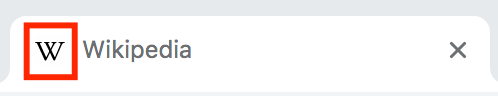 wikipedia favicon example