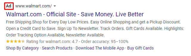 walmart ppc ad