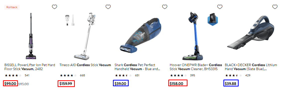 walmart vacuum prices