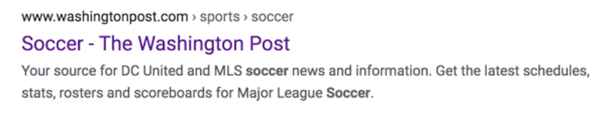 washington post soccer