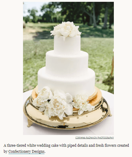 wedding cake