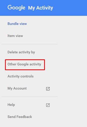 Other activity menu