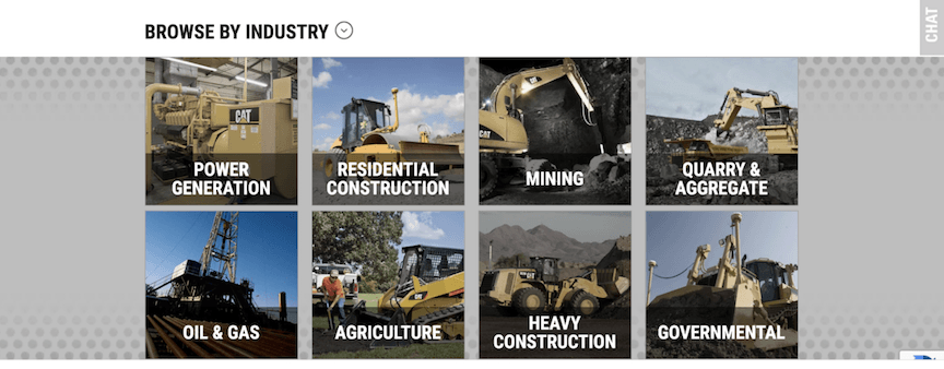 Wheeler Cat industries website personalization example