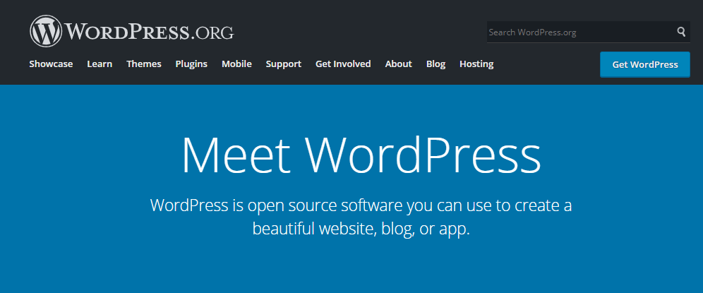 wordpress homepage