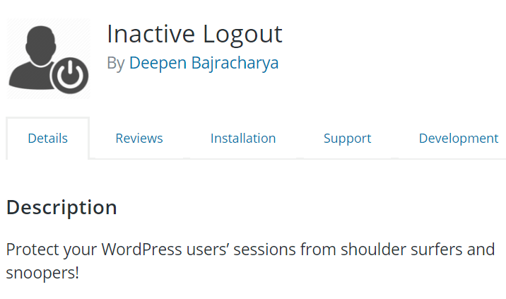 Inactive user plugin for WordPress security