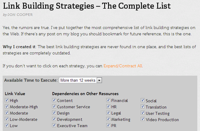 Link Building Strategies: The Complete List