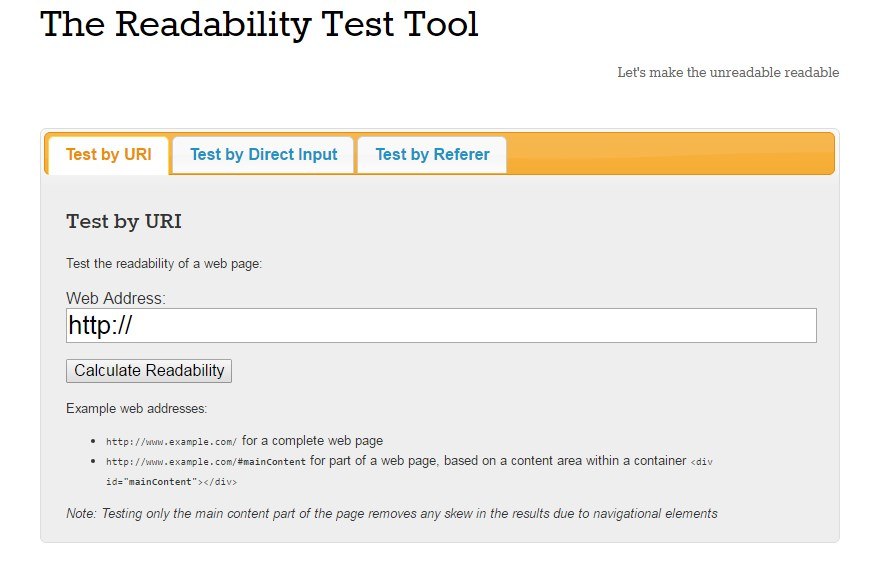 read-able readability tool