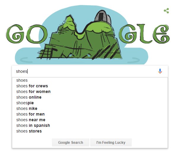 google autocomplete example