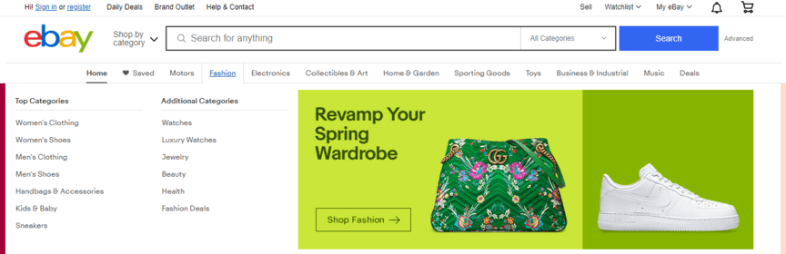 Ecommerce web design navigation best practices