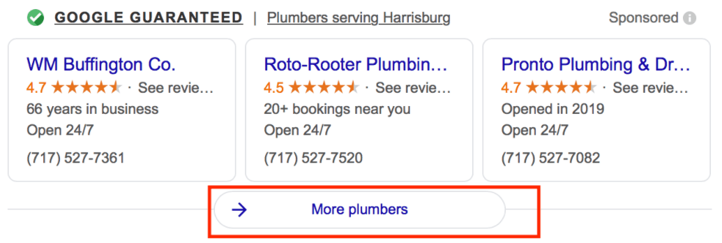 Google Ads for plumbing