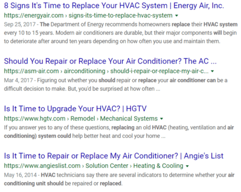 HVAC Listing