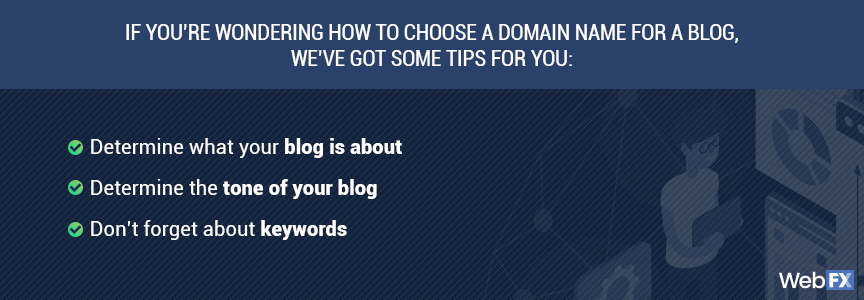 Choosing a domain name for your website