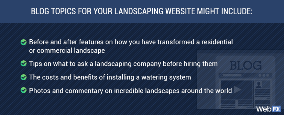 Landscaping blog