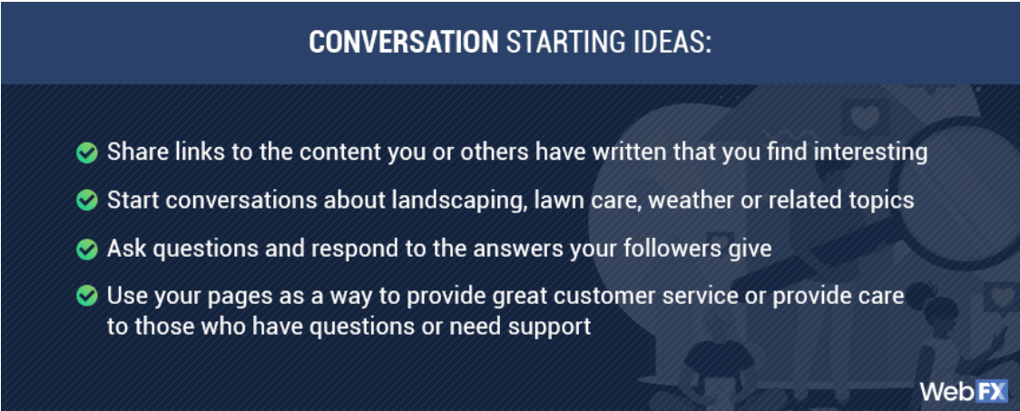 Landscaping conversation starters