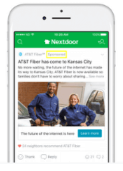 NextDoor app home services