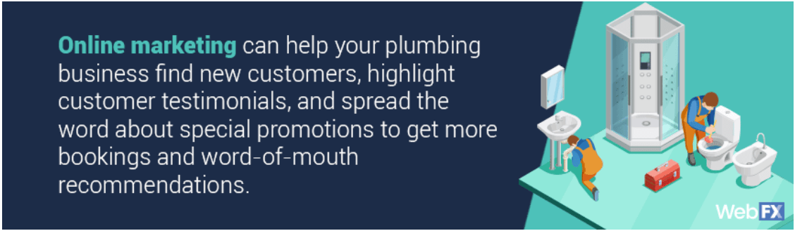 Tip on online marketing for plumbers