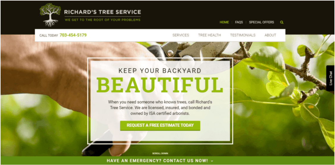 Richards tree service