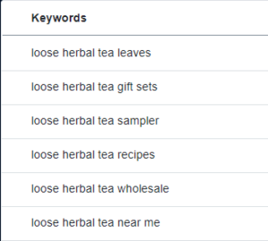 Keywords