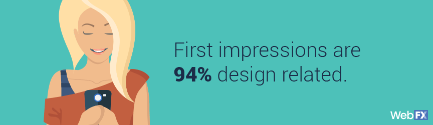 Website first impressions are design related