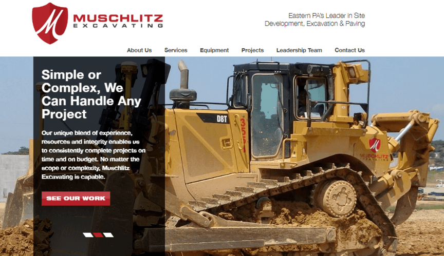 Muschitz Excavating homepage featured image