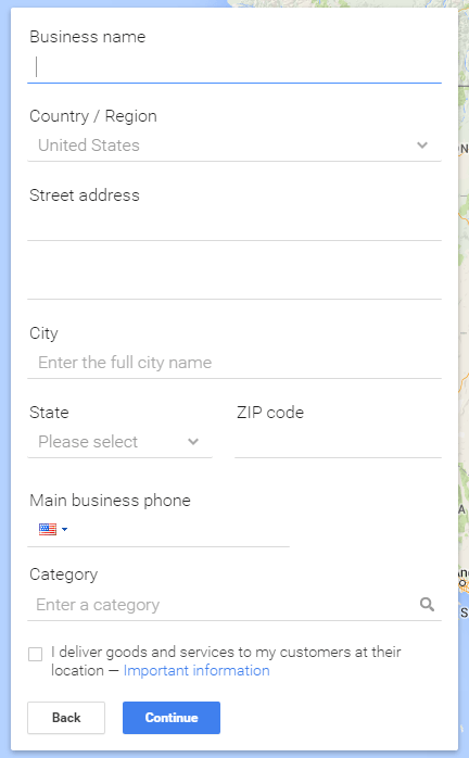 Coloque sua empresa no Google Maps com este processo de três etapas 3 Informações básicas de verificação