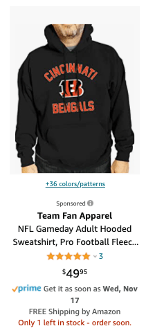 amazon ad hoodie