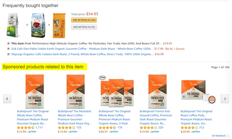 amazon sponsored product examples