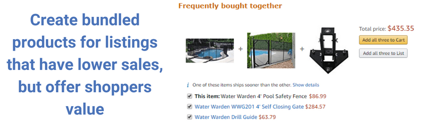 amazon bundled product example