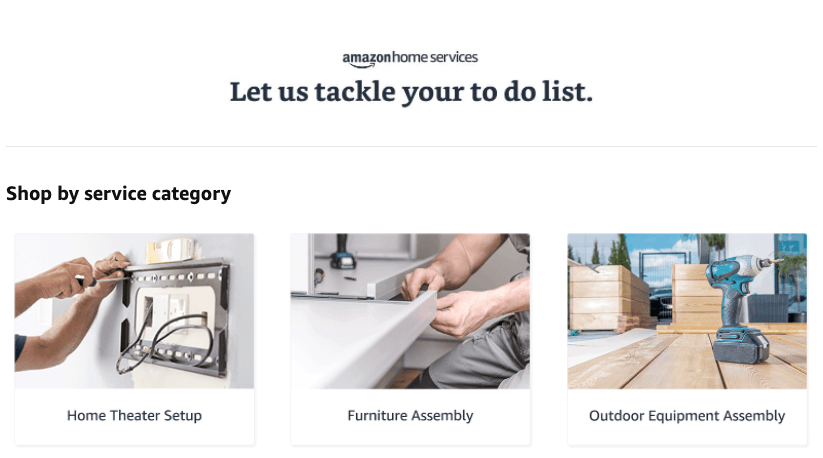 amazon home services