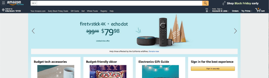 amazon homepage 3