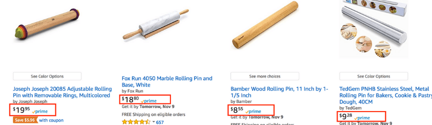 amazon pricing