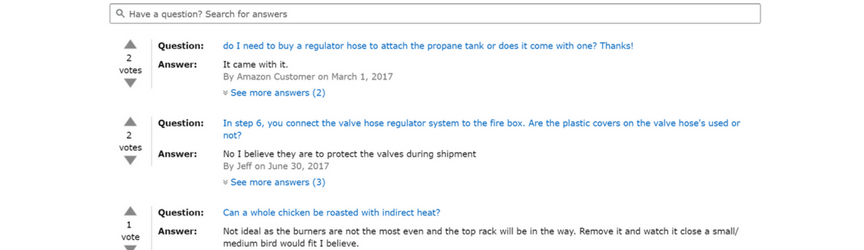 amazon product question example