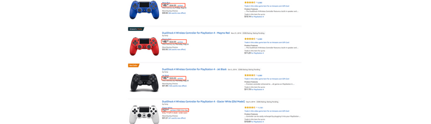 compared prices for joysticks and following Amazon SEO best practices