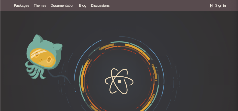 Homepage for Atom