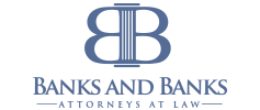 Logo of Banks and Banks Attorneys at Law featuring intertwined 'B' letters.