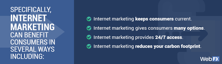 advantages of online marketing