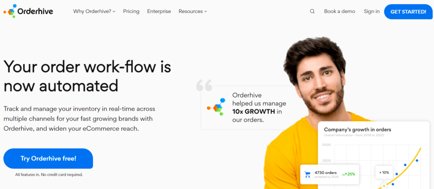 Best Amazon marketing company homepage: Orderhive