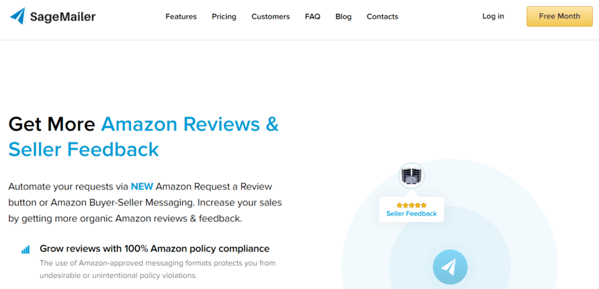 Best Amazon marketing company homepage: SageMailer