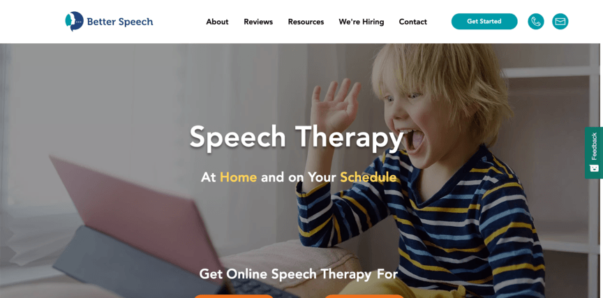 Better Speech Desktop Home Page