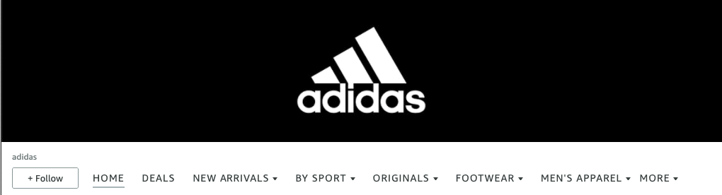 branded storefront adidas