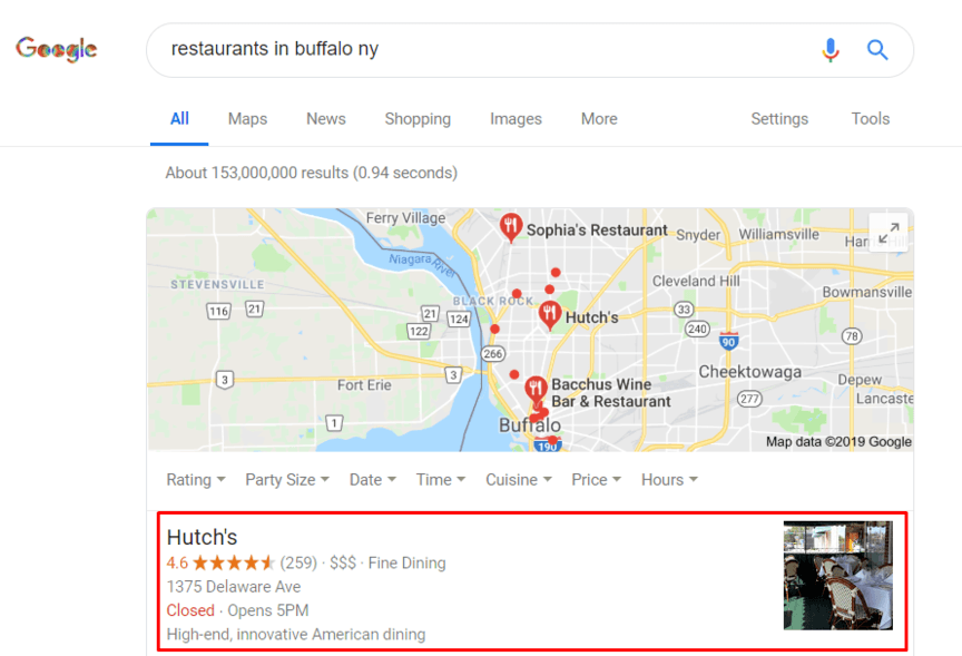 search for restaurants in buffalo ny