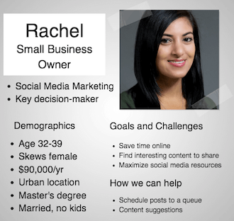 sample marketing persona of a small business owner