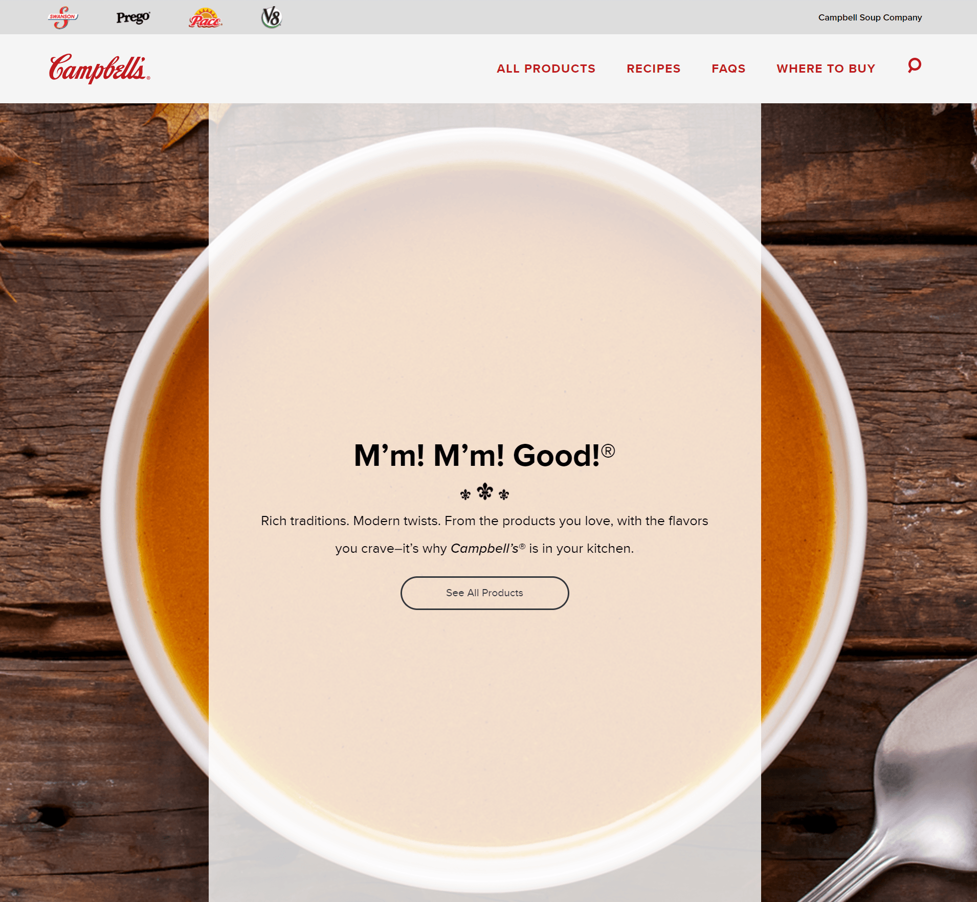 Campbells modern website design