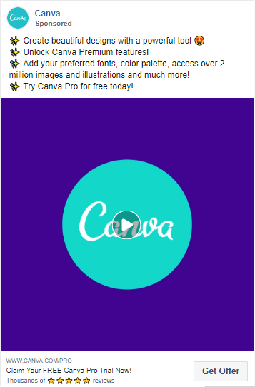 Canva social ad