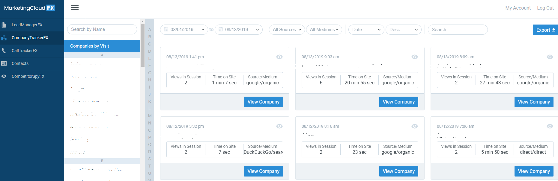 companytracker dash